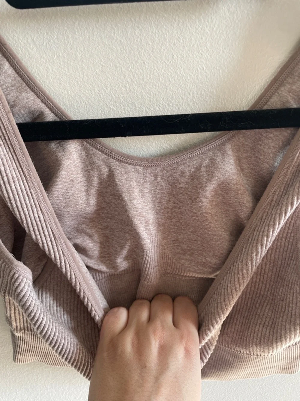 aerie Mauve Taupe Ribbed Crop Tank - Picture 4 of 4